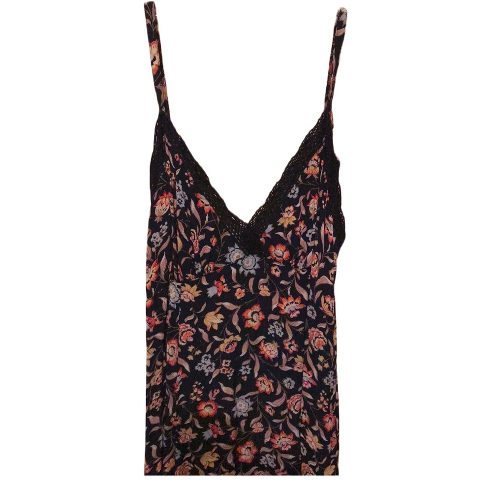 Negligee-Style Floral Maxi Dress in Size 12